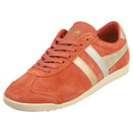 Gola Bullet Mirror Trident Womens Orange Spice Silver Casual Trainers - 3 UK