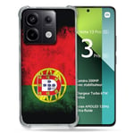 Cokitec Coque Renforcée pour Xiaomi Redmi Note 13 Pro 5G Voyage Portugal Drapeau