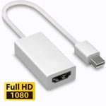 Câble adaptateur Mini Display Port DP vers HDMI pour Macbook Pro Air 1080P white