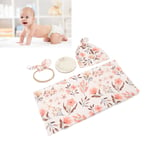 (Type 2)Newborn Nursery Swaddle Wrap Soft 4 Piece Newborn Receiving Blanket