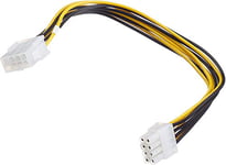 Premium Cord PC Power Supply Extension Cable 8 Pin Male to Female 0.28 m