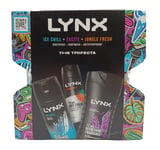 Lynx Men Gift Set The Trifecta Body Spray + Body Wash + Antiperspirant