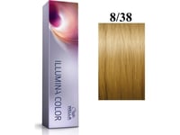 Wella Professionals Wella Professionals, Illumina Color, Permanent Hair Dye, 8/38 Light Blonde Golden Blue, 60 Ml For Women