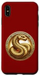 Coque pour iPhone XS Max Année du serpent en or