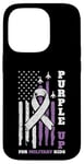 Coque pour iPhone 14 Pro Purple Up For Military Kids Drapeau américain US