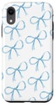 Coque pour iPhone XR Coquette Blue Bowws Girly