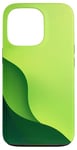 Coque pour iPhone 13 Pro Vert Minimaliste Abstrait Esthétique Clean Art