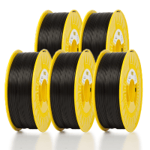 123-3D PLA Filament 5-pack | Svart | 1.75mm | 1,1kg/st