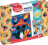 Maped CREATIV - Photo'Mosaics Animaux Aventuriers - Activité Mosaïques Intuitive avec Portraits d'Animaux Rigolos - Planches de Mosaïques Colorées et Adhésives - Dès 5 Ans 907051 1 set