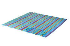 Bo-Camp - Tapis de plage - Bleu - 180x180 cm