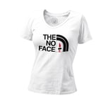 T-Shirt Femme Col V The No Face Parodie Film Marque Japon Anime