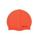 Endless EL1019 Classic Comfortable Plain Silicon Swimming Cap | Orange | Material : Silicon | Elastic Waterproof Swimming Cap for Long and Short Hair with Thicker Edge | for Adults, Women and Men