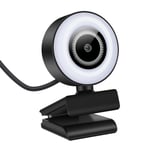 A40 Full HD 1080p Webcam With Microphone Fill Light For PC Laptop Online Learni