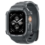 Spigen Rugged Armor Pro, Black - Apple Watch Ultra 2/ultra 49mm - Grå