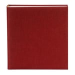 Goldbuch Summertime 27 707 Photo Album Red with 60 White Pages, Jumbo Photo Book with Linen Cover and Glassine, Photo Album for Gluing up to 336 Pictures, Memory Album 30 x 31 cm, Bookbound