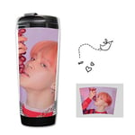 Christ For Givek Kpop BTS Bangtan Garçons Bouteille' Carte de Soul: Persona' Double Isolé Plastique Tasse Gourde Tasse avec Photo 350ml - B-H04