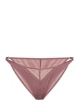 Calvin Klein High Leg Tanga Rosa