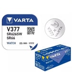 Pile VARTA SR626SW / SR626 / SR66 / V377 1,55V - Pile Bouton Alcaline