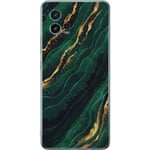 Motorola Moto G72 Genomskinligt Skal Marmor Guld Grön