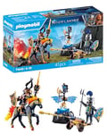 Playmobil 71645 Novelmore: Armoured Guard, including two knights, a horse, and valuable armour, action-packed play sets suitable for children ages 4+