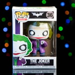 ⭐ Funko Pop! Heroes The Joker #36 Dark Knight Trilogie Nolan Bale Heath Ledger