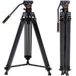 K&F Concept Aluminium Video Camcorder Camera Tripod Max Load 8KG - Max Height...