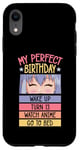 Coque pour iPhone XR My Perfect Birthday Wake Up Turn 13 Montre Anime Go To Bed