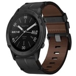 Garmin Fenix ​​7 Pro 47mm Klockarmband i läder, 22mm - Svart