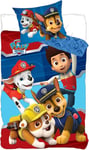 Paw Patrol sängkläder - 140x200 cm - Wuf Wuf Paw Patrol - 2 i 1 design - Sängkläder i 100% bomull