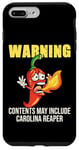 Coque pour iPhone 7 Plus/8 Plus Warning Carolina Reaper Sauce piquante épicée au piment rouge