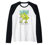 Pixar Monsters, Inc. Mike Wazowski Graffiti Raglan Baseball Tee