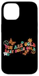 Coque pour iPhone 14 You Are Gold Baby Solid Gold Gold Retro Vibes