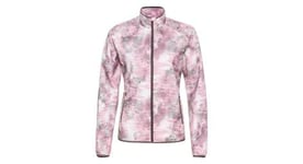 Veste deperlante femme odlo essential light print gris   rose