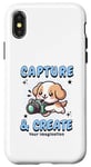 iPhone X/XS Cute Camera Dog Photographer Photo Capture & Create Puppy Case