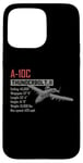 Coque pour iPhone 15 Pro Max Avion américain A-10C Thunderbolt II