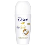 Dove Advanced Care Coconut Anti-Perspirant Deodorant with plant-based moisturiser Roll On for 48-hour odour protection 6x 50 ml