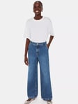 Whistles Wide Leg High Waist Jeans, Blue