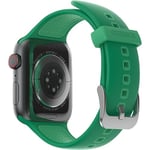 Otterbox Bracelet All Day pour Apple Watch Series 10/9/8/7/6/SE 2e gen/SE 1e gen/5/4-44mm/45mm/46mm, Bracelet de rechange en silicone doux au toucher durable pour Apple Watch, Vert Clair