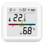 Mini Indendørs WiFi Termometer og Hygrometer - Hvid