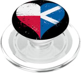 Heart for Half Polish Half Scottish A Poland Scotland Flag PopSockets PopGrip for MagSafe