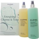 Elemis Energising Cleanse & Tone Duo 400ml Rehydrating Ginseng Toner + 400ml Pro-Collagen Energising Marine Cleanser