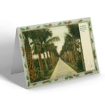 CHRISTMAS CARD Vintage Florida USA - Palm Beach Ave to Ocean Royal Poinciana a