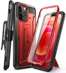 SUPCASE Unicorn Beetle Pro Étui Robuste pour iPhone 13 Pro 6,1" (2021), Rouge métallique