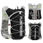 Flintronic 2.5L Sac à Dos Hydratation, Sac à Dos de Course Ultraléger, Sac à Dos de Vélo, Ajustables à Taille Sac à Dos d'eau avec Design Réfléchissant, pour Femme Homme Marathon Randonnée Cyclisme