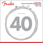 Fender Super Bass Nickel Wound 40-100 Bass Guitar Strings, Long Scale [7250L]