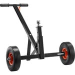 Mophorn - vevor Chariot de Remorque Charge 272 kg Chariot de Remorquage en Acier au Carbone Hauteur Reglable 41-61 cm Boule 47,6 mm Pneus Solides