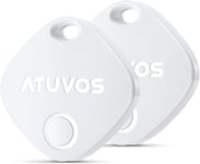 ATUVOS Smart Bluetooth Item Finder 2 Pack, Compatible with Apple Find My iOS Key