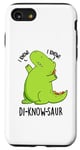 Coque pour iPhone SE (2020) / 7 / 8 Jeu de mots drôle de dinosaure Di-know-saur