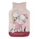 Douceur D'intérieur - Bouillotte enfant avec housse polaire 2L Bambi