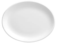 Assiette Ovale Churchill Whiteware, Céramique, Blanche, Cm 36